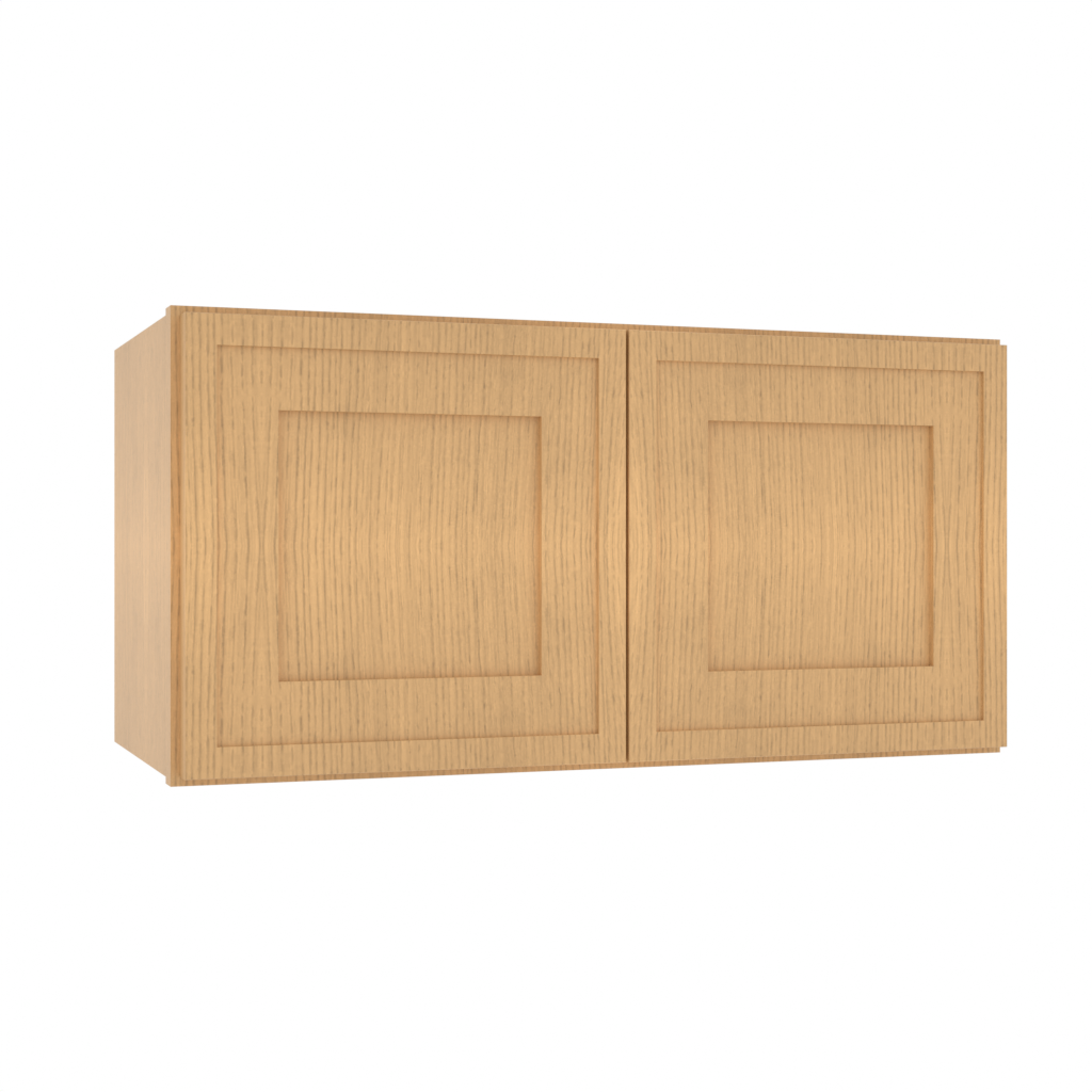 Matching Interior Double Glass Door Wall Cabinet