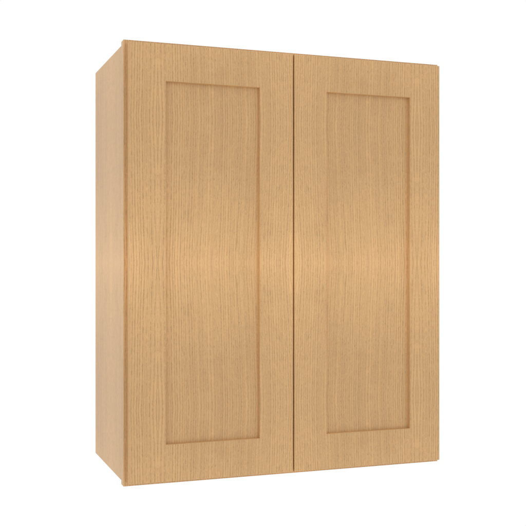 Matching Interior Double Glass Door Wall Cabinet