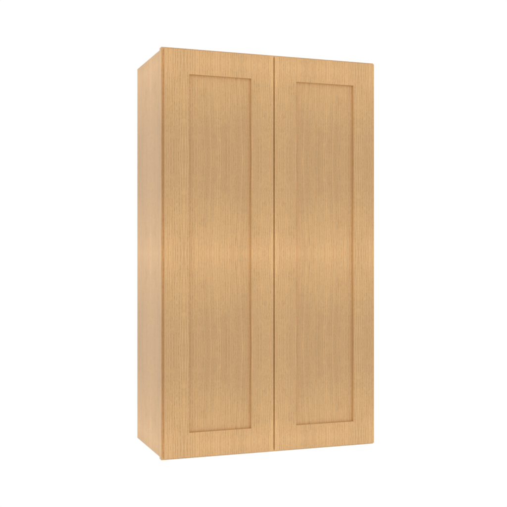 Matching Interior Double Glass Door Wall Cabinet