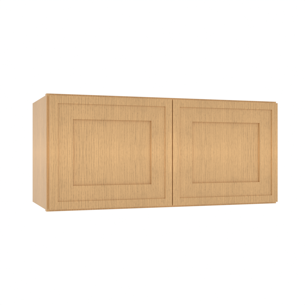 Matching Interior Double Glass Door Wall Cabinet