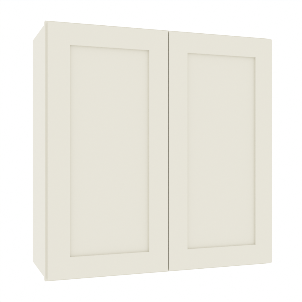 Matching Interior Double Glass Door Wall Cabinet