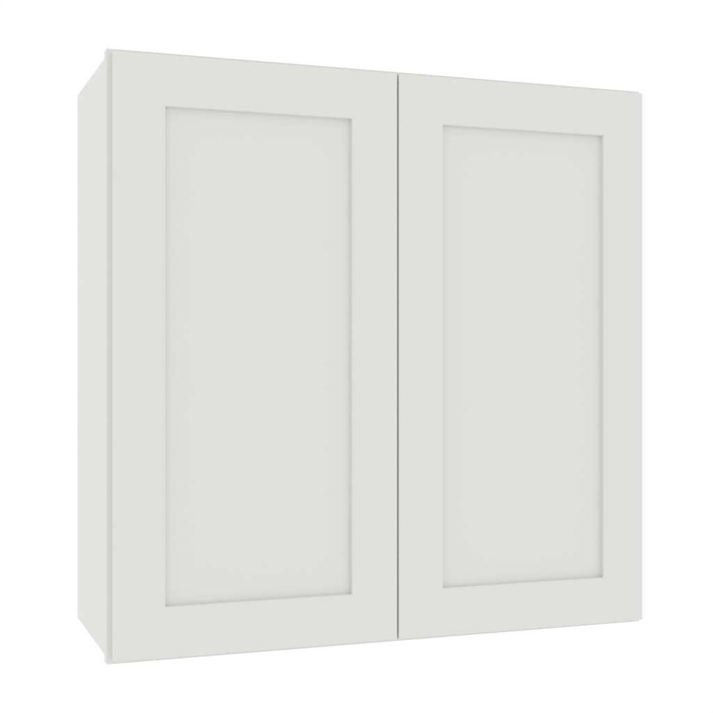 Matching Interior Double Glass Door Wall Cabinet