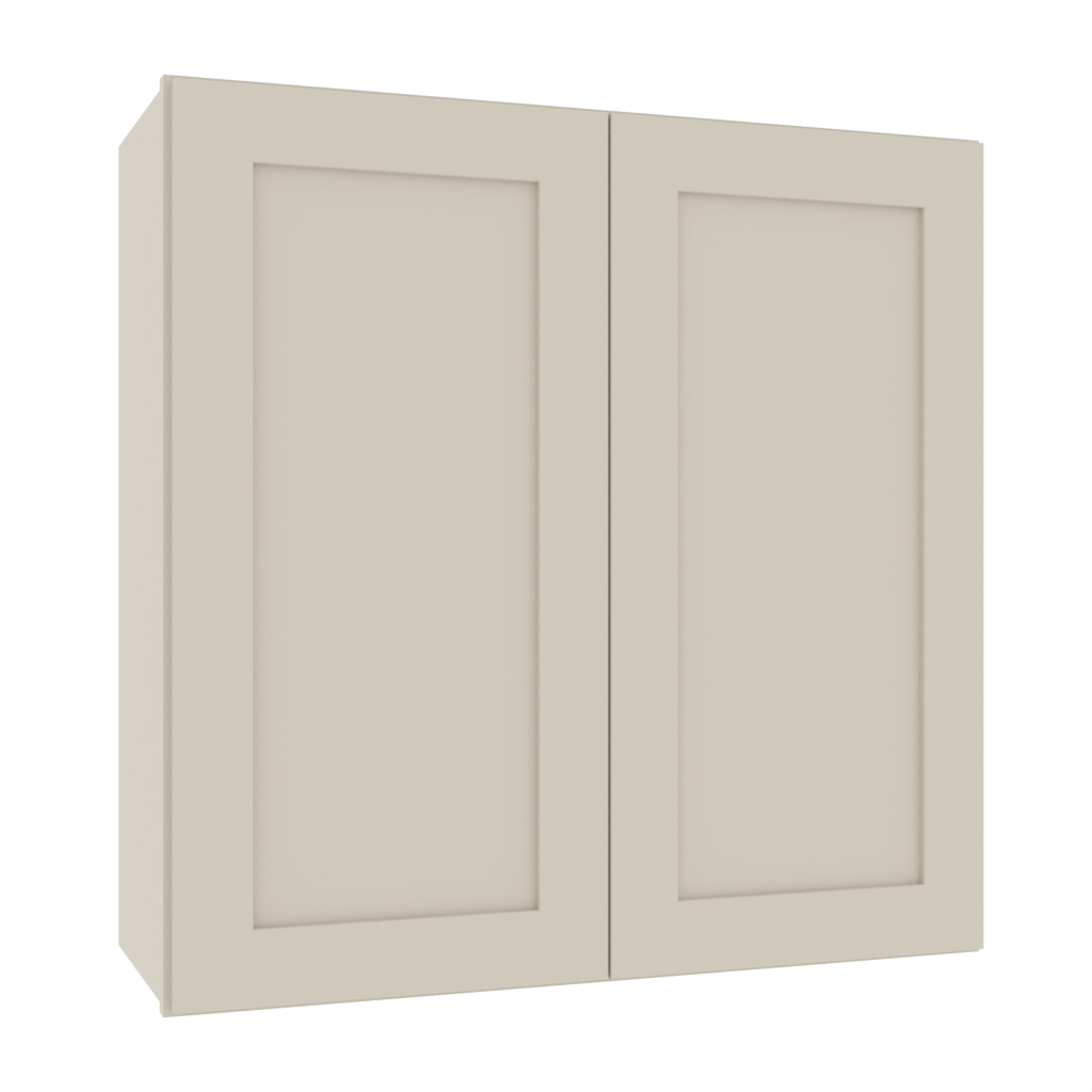 Matching Interior Double Glass Door Wall Cabinet
