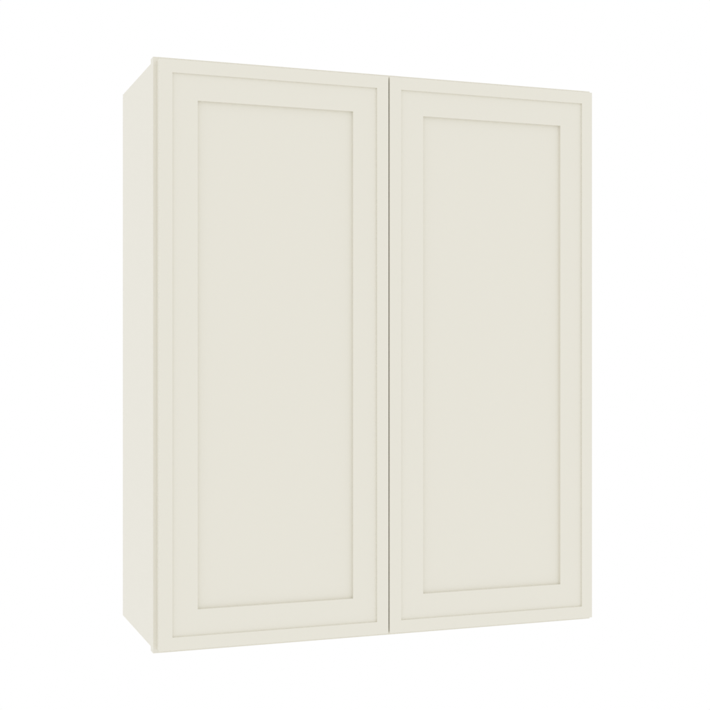 Matching Interior Double Glass Door Wall Cabinet