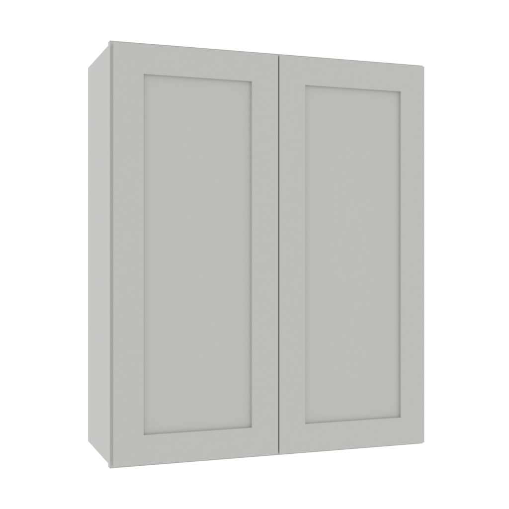 Matching Interior Double Glass Door Wall Cabinet