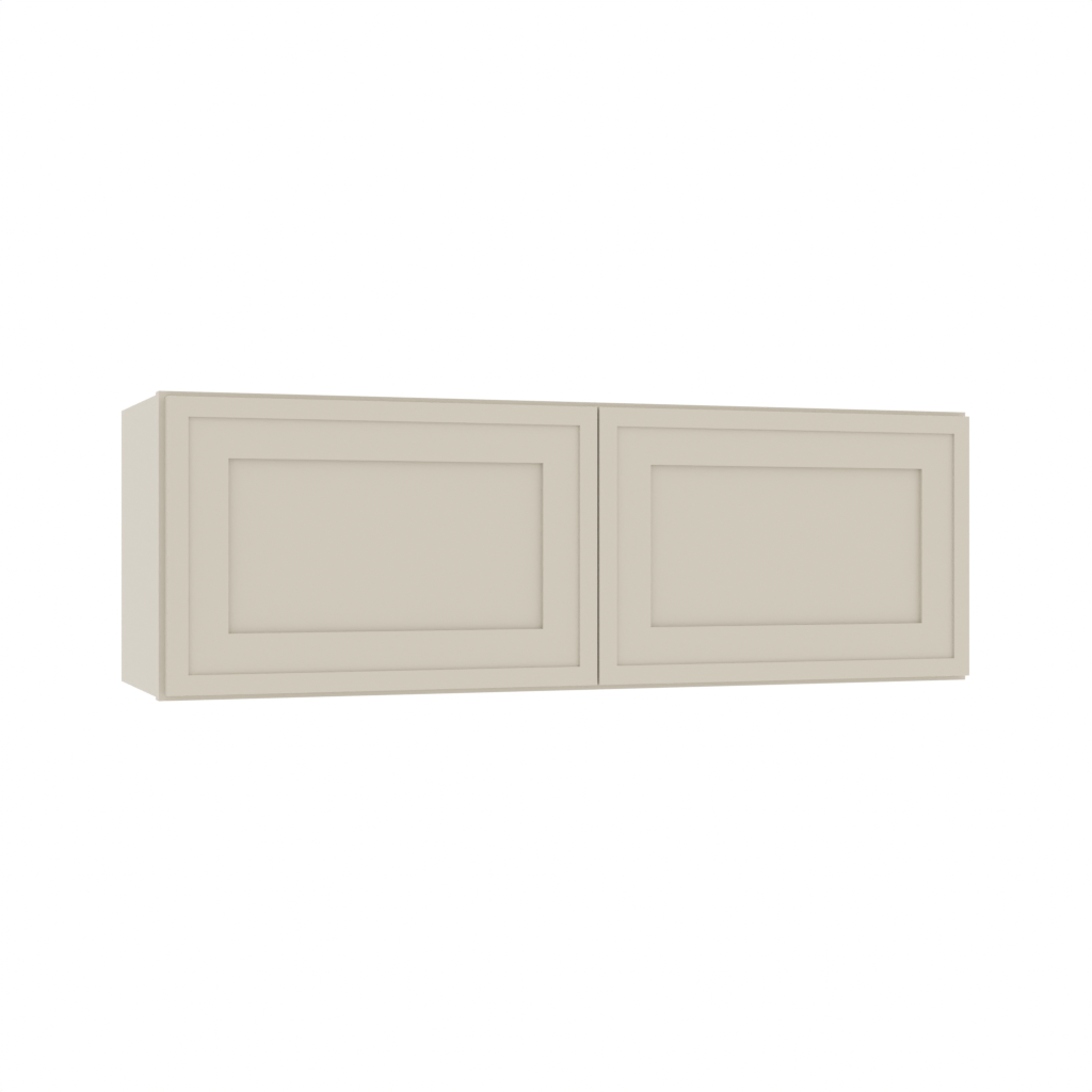 Matching Interior Double Glass Door Wall Cabinet