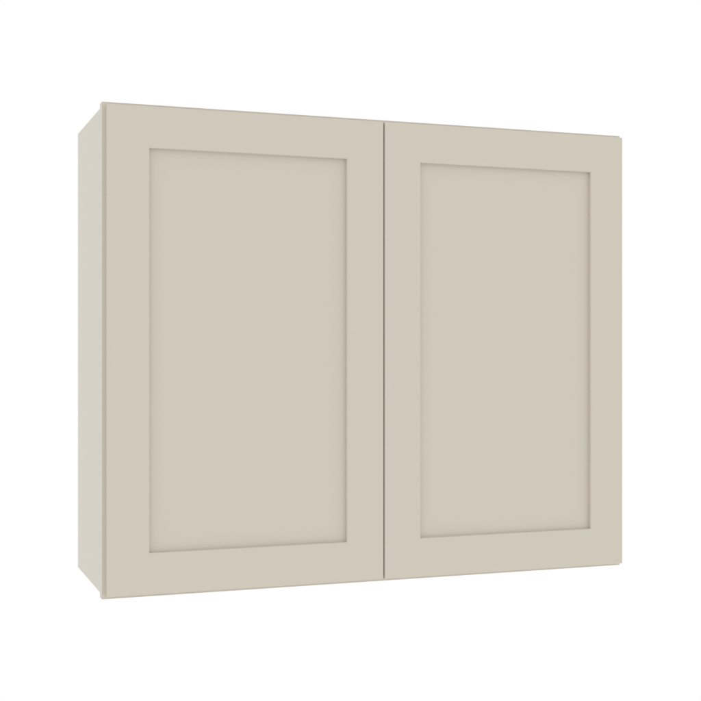 Matching Interior Double Glass Door Wall Cabinet