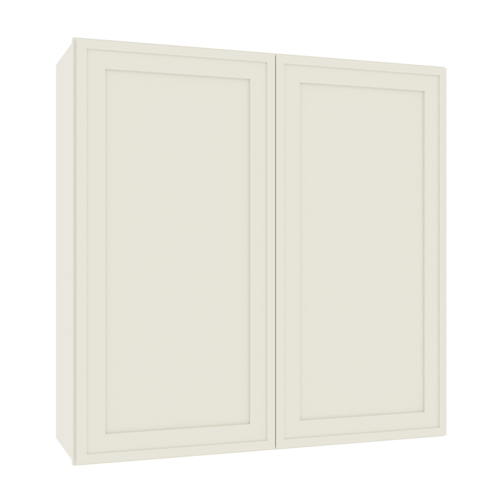 Matching Interior Double Glass Door Wall Cabinet
