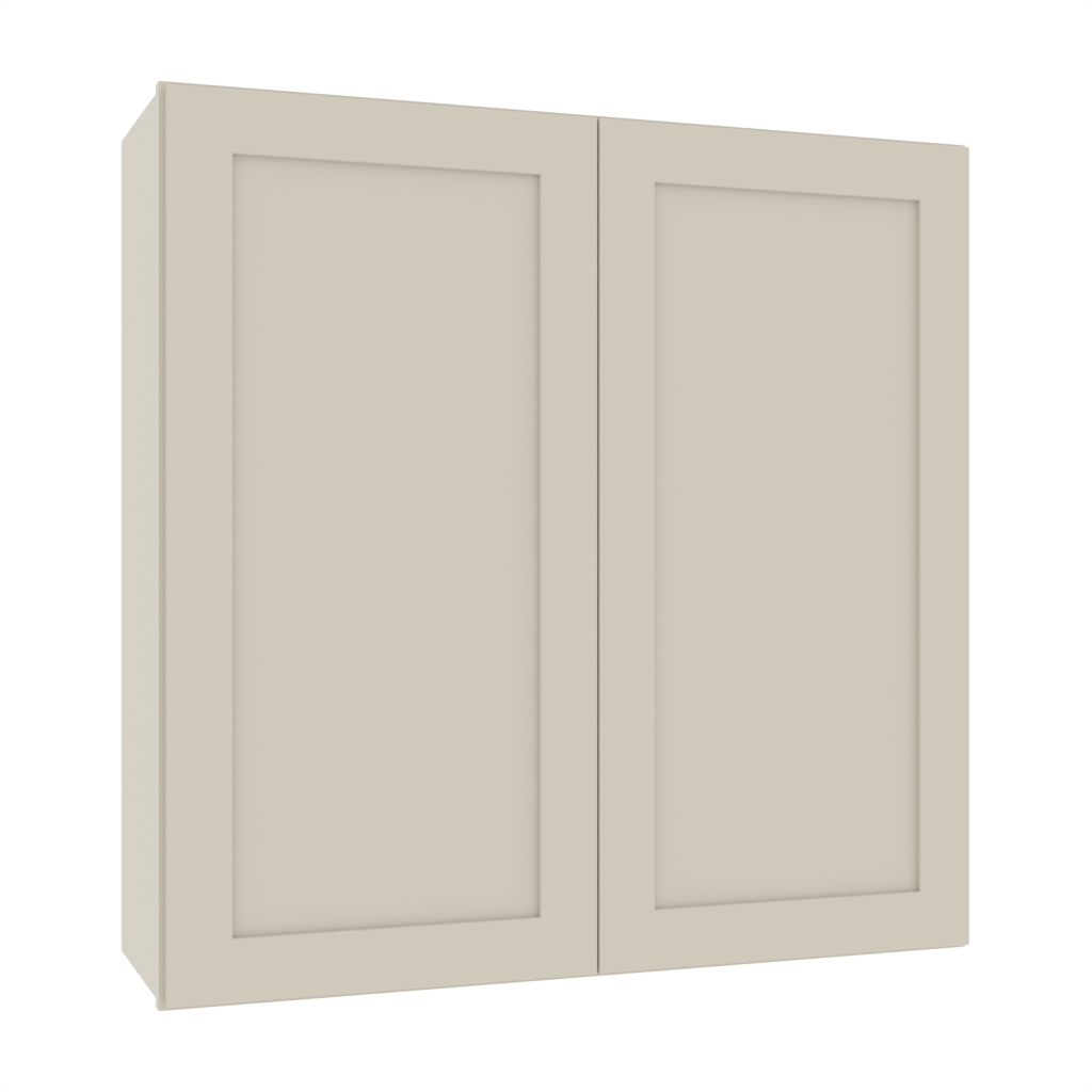 Matching Interior Double Glass Door Wall Cabinet