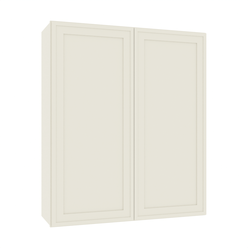 Matching Interior Double Glass Door Wall Cabinet