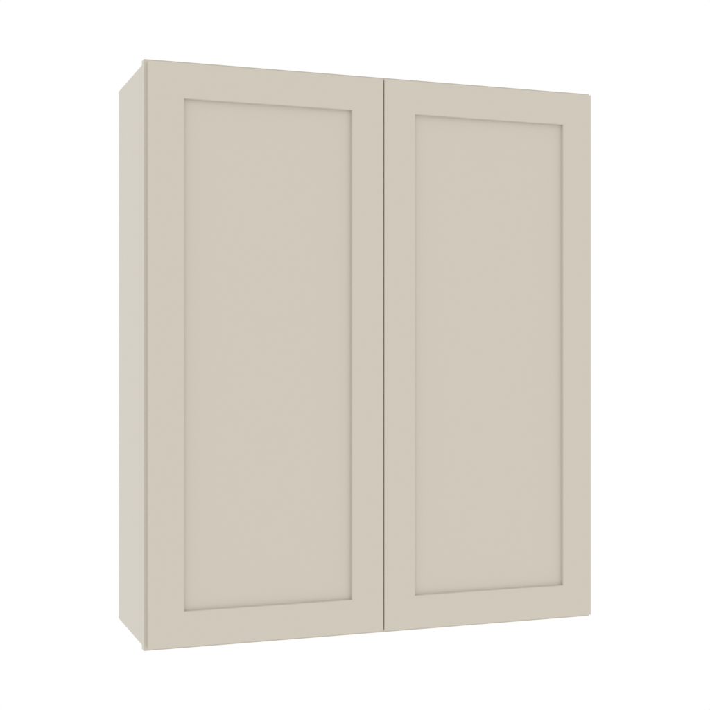 Matching Interior Double Glass Door Wall Cabinet